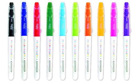 Pilot Pen FriXion erasable pens