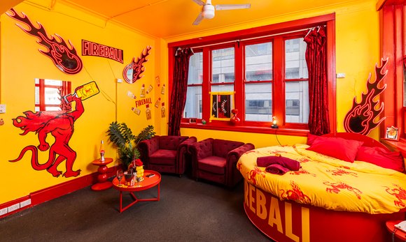 Fireball Whisky Sets Australia Ablaze with Motel Fireball Inn