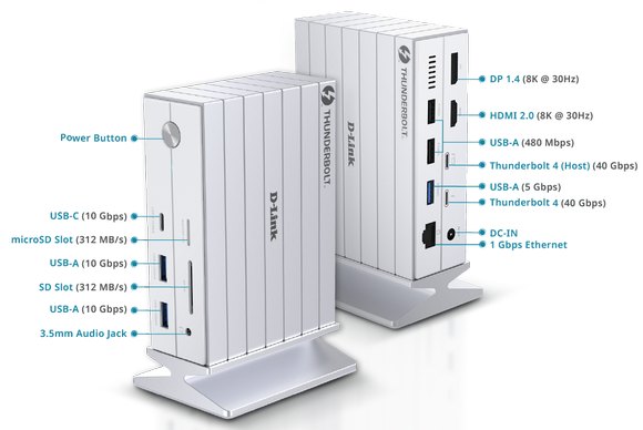 D-Link Launches DUF-E01 14-in-1 Thunderbolt 4 Docking Station