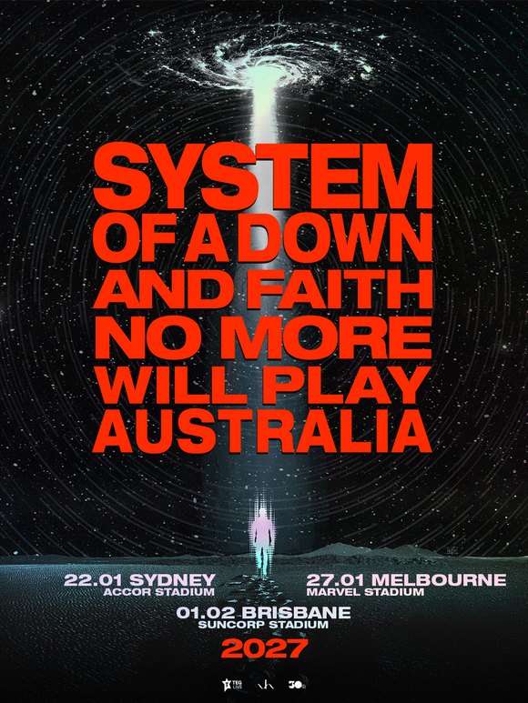 System Of A Down & Faith No More Are Coming To Australia