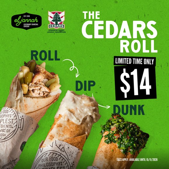 Meet The Cedars Roll at El Jannah